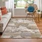Feizy Aura Gold and Gray 6"7" x 9"6" Area Rug, , large