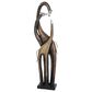 Maple and Jade Eclectic Giraffe Sculpture in Copper, Brass and Silver, , large
