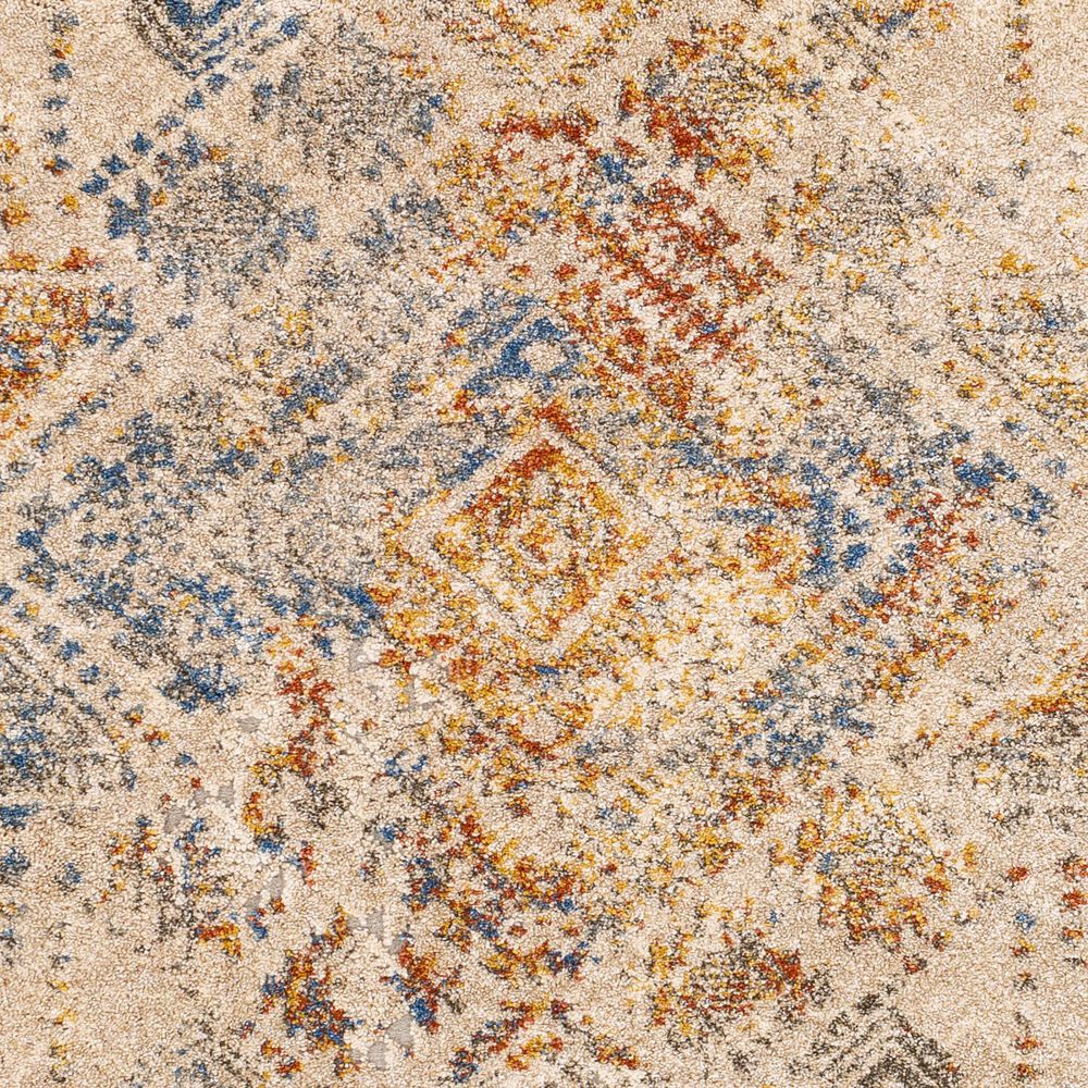 Surya Tuscany 7&#39;10&quot; x 10&#39;3&quot; Blue, Orange and Cream Area Rug, , large