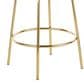 Lumisource Rhonda Swivel Counter Stool with Sage Green Velvet Cushion in Gold (Set of 2), , large