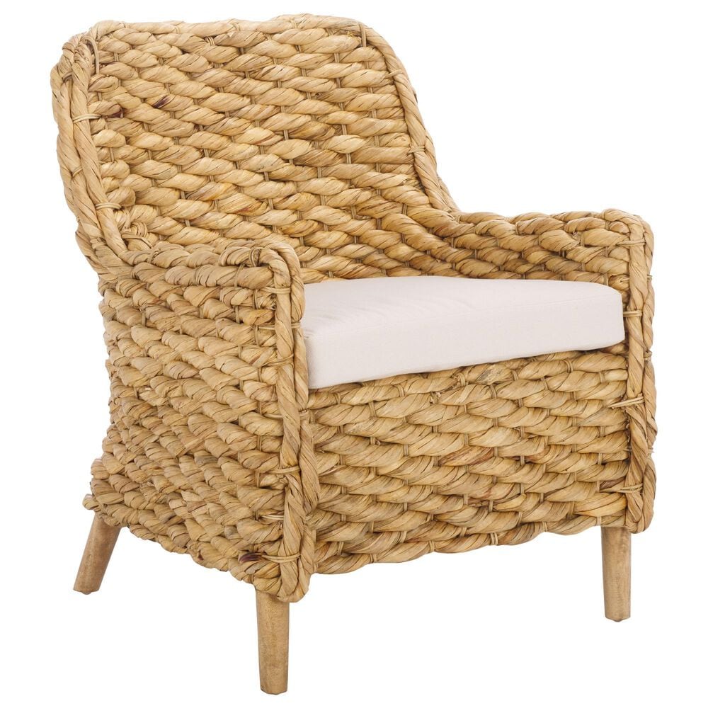 Safavieh Purrl Hyacinth Accent Chair in White, , large