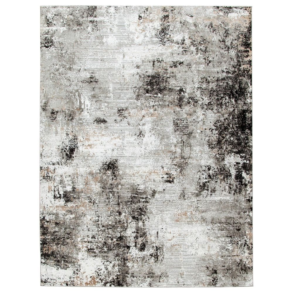 Ashley Langwell 5" x 7" Black, Gray and White Area Rug, , large