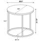Pacific Landing Lainey Round End Table in Mango and Black, , large