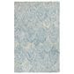 Safavieh Micro-Loop MLP177M 5" x 8" Light Blue and Ivory Area Rug, , large