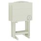 Linon Home Decor Compass Folding TV Tray Table Set with Stand in Light Gray (Set of 4), , large