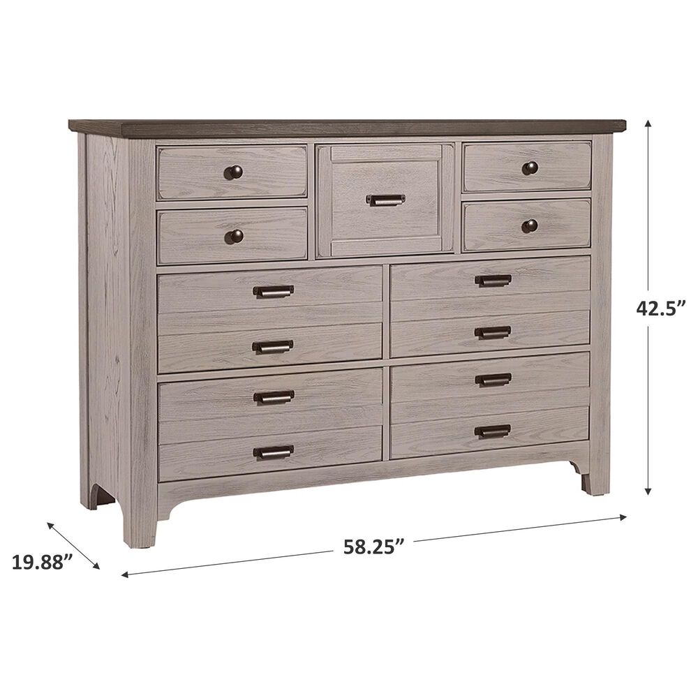 Viceray Collections Bungalow Home 9 Drawer Dresser in Dover Grey and Folkstone, , large