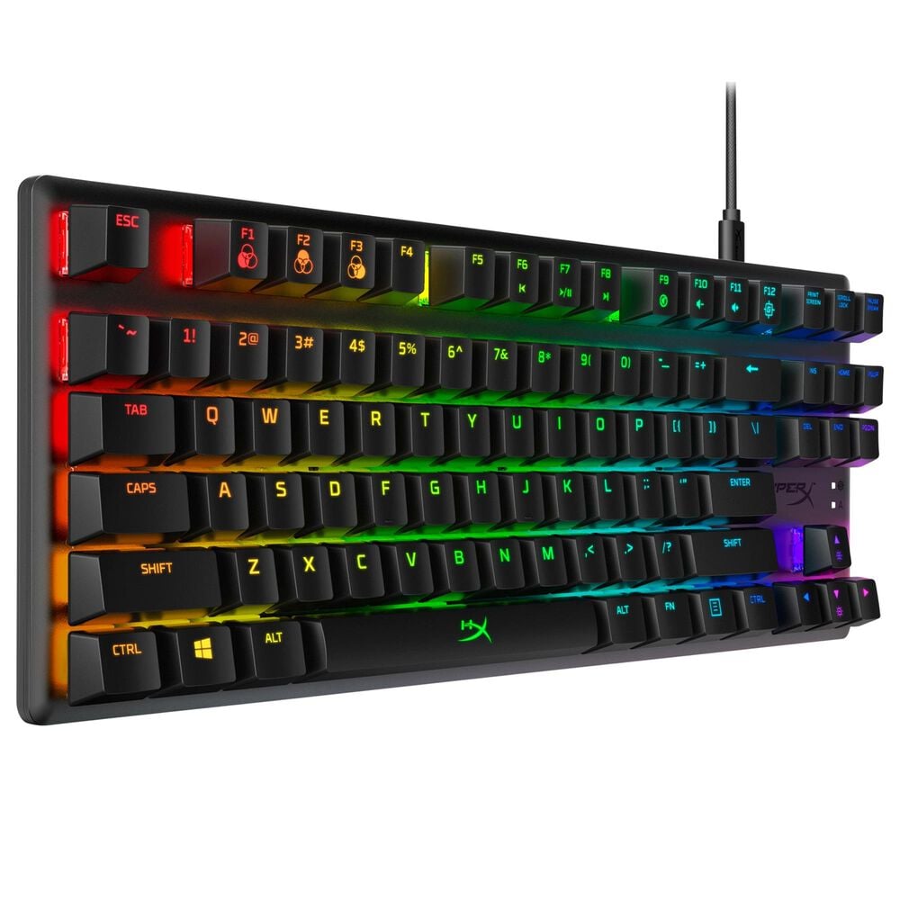 Hyperx Alloy Origins Core TKL Wired Mechanical Linear Red Switch Gaming Keyboard with RGB Back Lighting in Black, , large