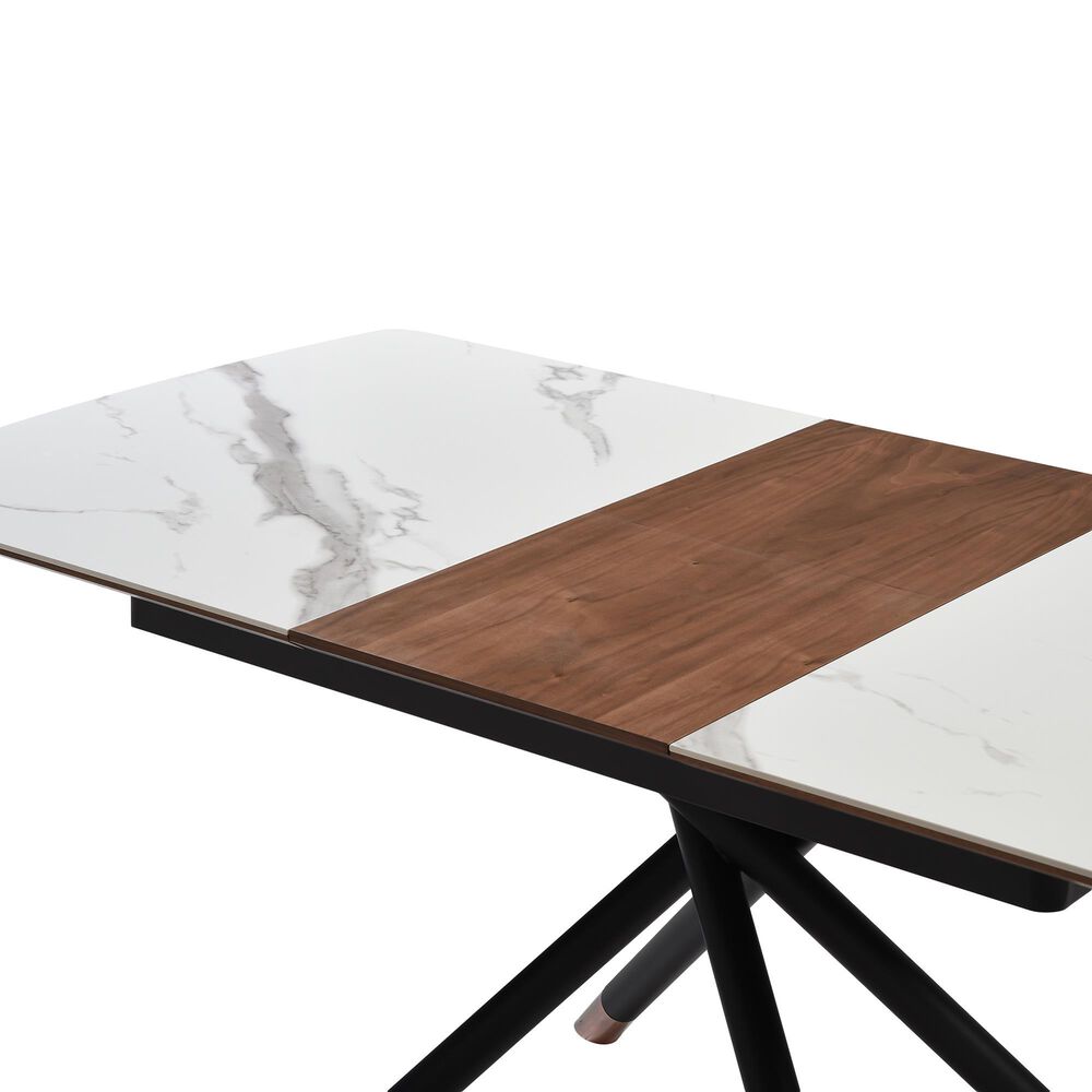 Blue River Alora Extendable Dining Table in Black, Copper, Light Grey and Walnut - Table Only, , large
