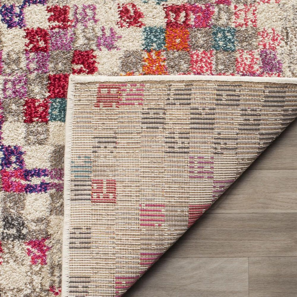 Safavieh Monaco MNC241G-5 5&#39;1&quot; x 7&#39;7&quot; Grey/Multi Area Rug, , large