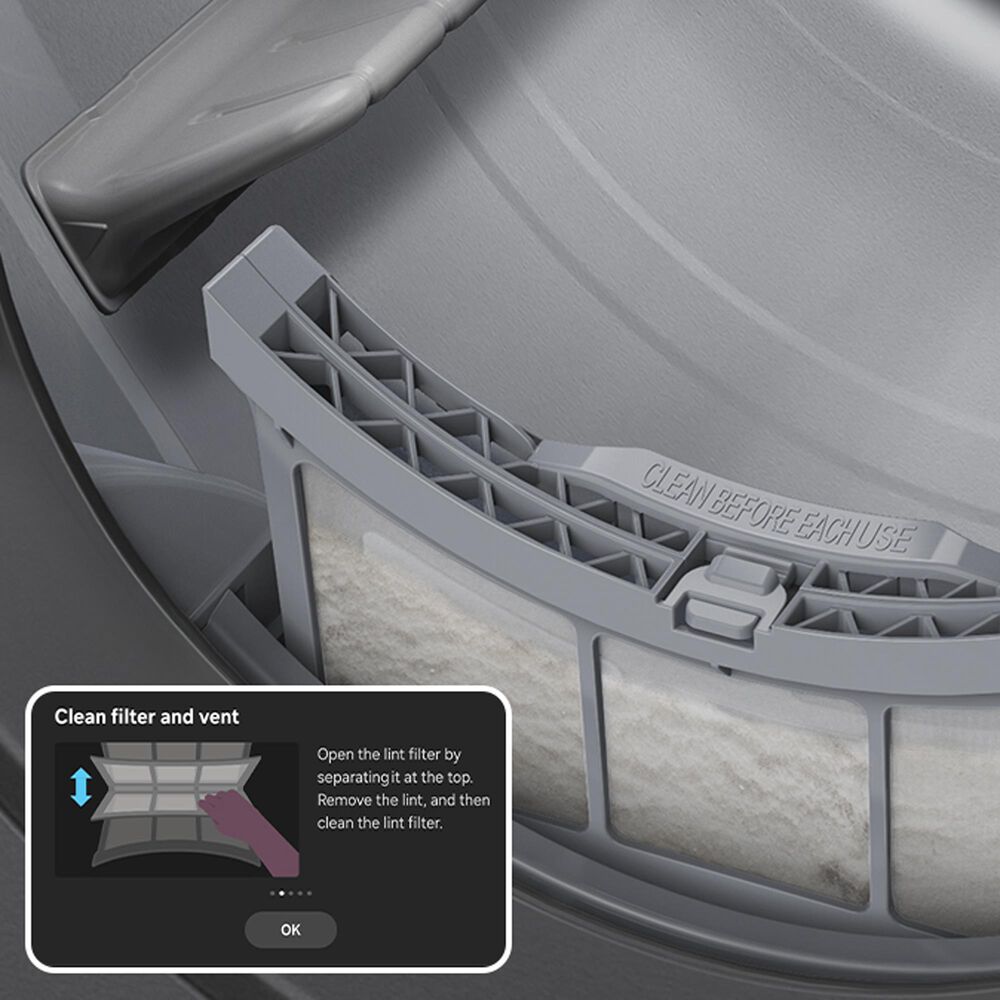 Samsung Bespoke 7.6 Cu. Ft. Ultra Capacity Front Load Gas Dryer with AI Home and AI OptiDry+ in Dark Steel, , large