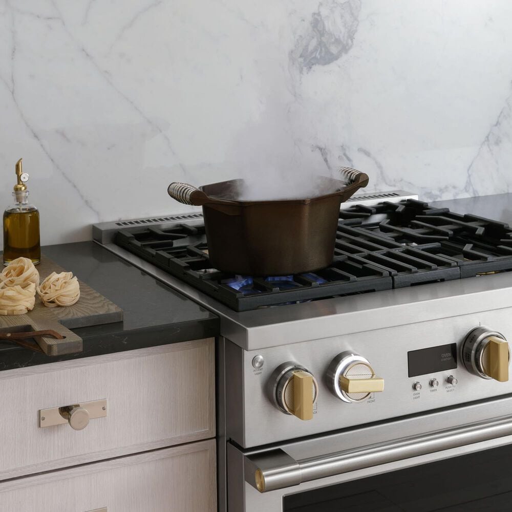 Monogram 30&quot; All Gas Professional Range with 4 Burners in Stainless Steel, , large