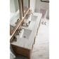 James Martin Vanities Bristol 72" Double Bathroom Vanity in Whitewashed Walnut with 3 cm Arctic Fall Solid Surface Top and Rectangle Sinks, , large