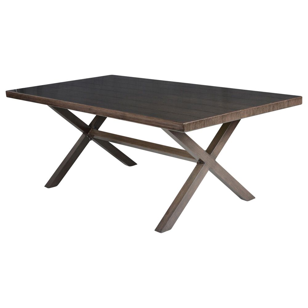 Steve Silver Co. Marina 80&quot; Rectangular Patio Dining Table in Dark Walnut, , large