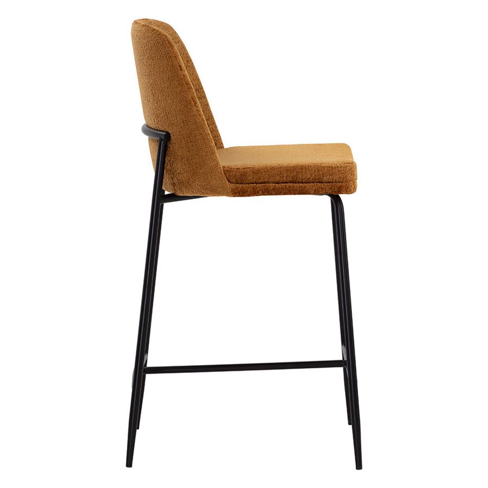37B Zeke 26&quot; Counter Stool in Matte Black, , large