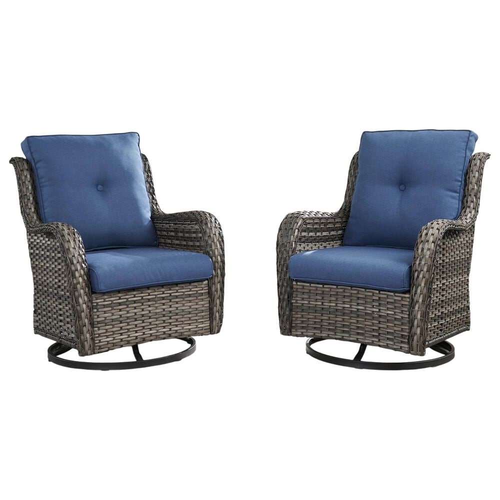 Sunwell Garden 6-PiecePatio Conversation Set with Gray in Blue, , large