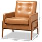 Baxton Studio Perris Lounge Chair in Tan, , large
