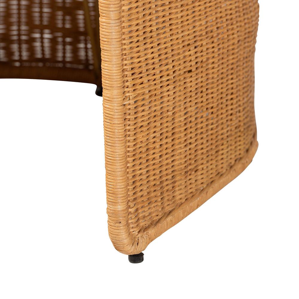 Baxton Studio Carina Arm Chair in Light Honey, , large