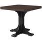 Amish Orchard 41" Square Table in Black and Brazilian Walnut, , large