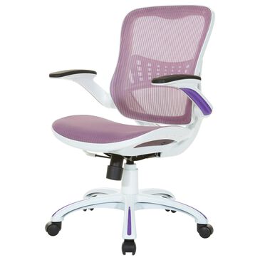 OSP Home Riley Office Chair with Purple Mesh, , large