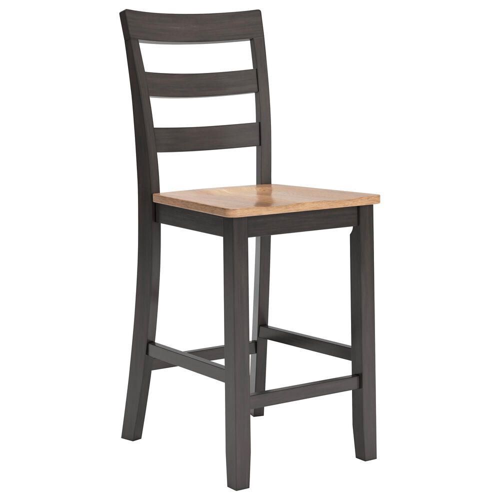 Ashley Gesthaven 5-Piece Counter Dining Set in Light Natural Dark Brown, , large