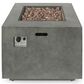 Noble House Wellington 33" Square Concrete-Look Fire Pit in Brushed Brown, , large