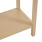 Maple and Jade 2-Drawer Console Table with Black Handles in Beige, , large