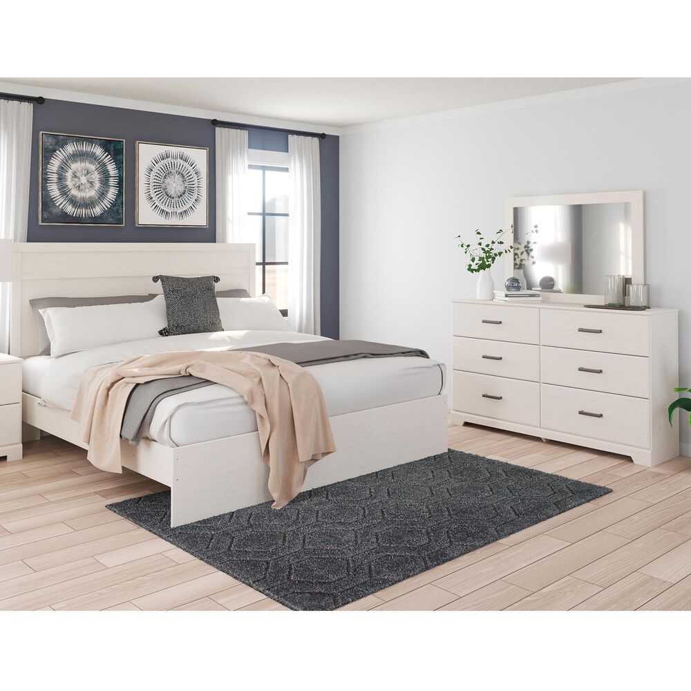 Signature Design by Ashley Stelsie 3 Piece King Bedroom Set in White, , large
