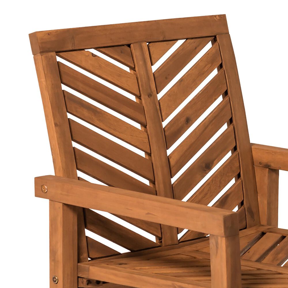 Walker Edison Vincent Patio Chair in Brown &#40;Set of 2&#41;, , large