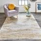 Feizy Aura 3735F 12" x 18" Gold and Gray Area Rug, , large