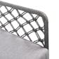 Hearth and Haven MarcoOutdoor Rope Weave Lounge Chair with Steel Frame in Gray, , large