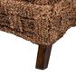 Baxton Studio Vevina Arm Chair with Natural Brown Seagrass in White, , large
