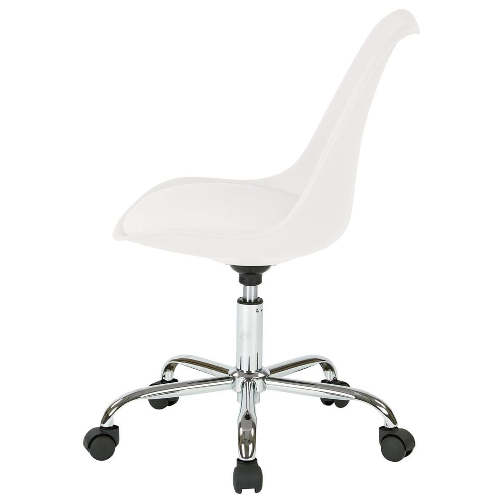 OSP Home Emerson Desk Chair in White, , large
