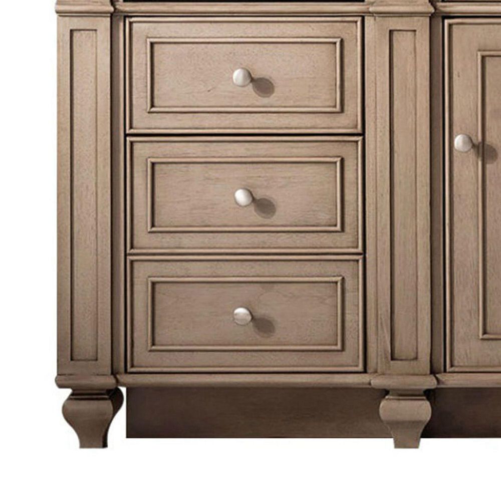 James Martin Vanities Bristol 60" Single Bathroom Vanity in Whitewashed Walnut with 3 cm Eternal Jasmine Pearl Silestone Top, Rectangular Sink and FreePower Wireless Charger, , large