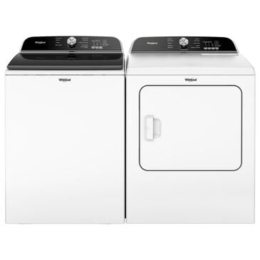 Whirlpool 5.3 Cu. Ft. Washer and 7.0 Cu. Ft. Electric Dryer in White, , large