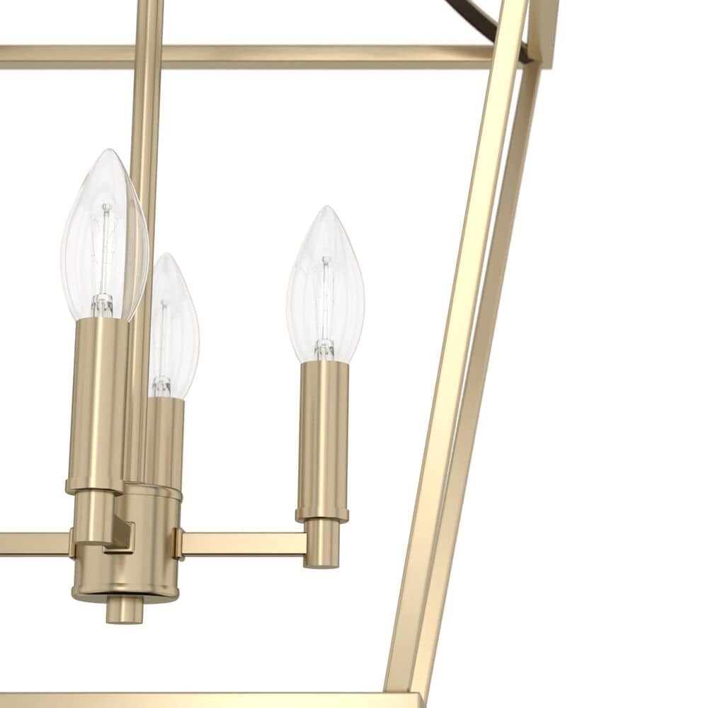 Hunter Laurel Ridge 15&quot; 4-Light Lantern Pendant in Alturas Gold, , large