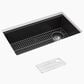 Kohler Billings 32.5" Undermount Single-Bowl Kitchen Sinks in Matte Black, , large