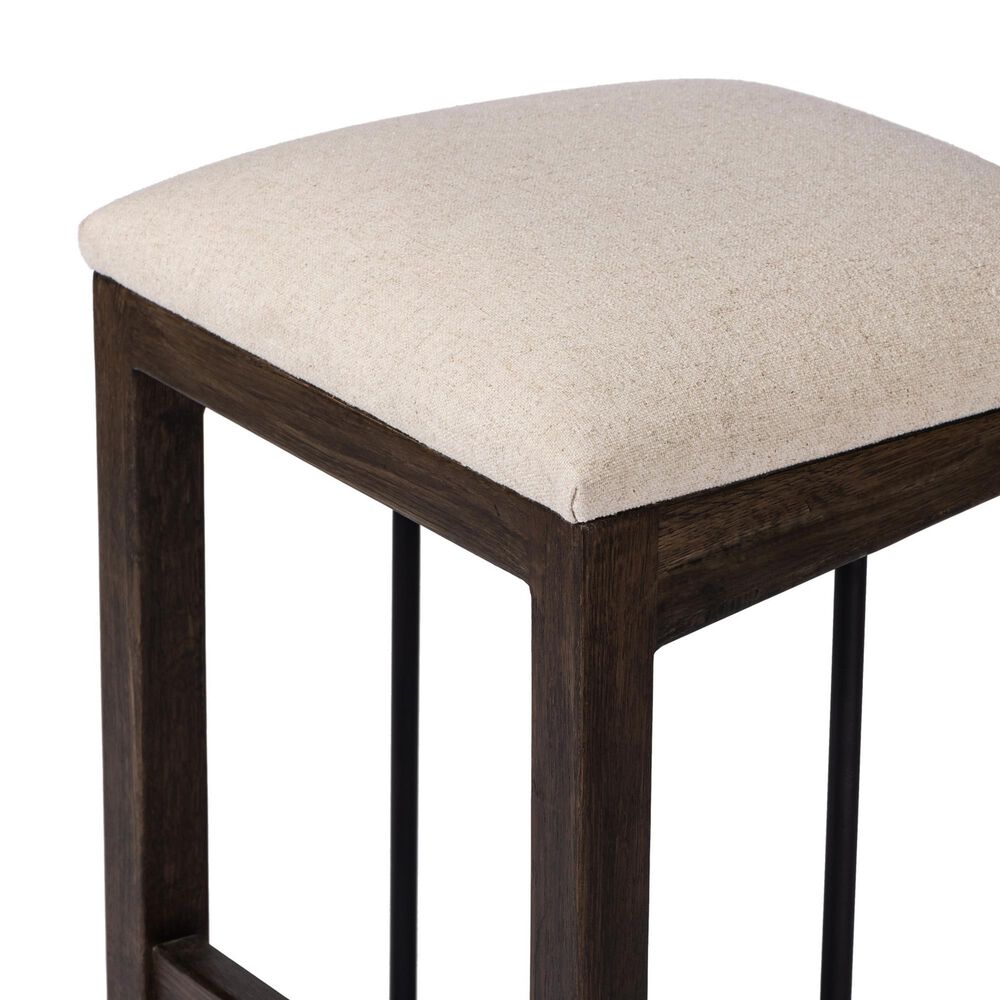 Four Hands Finn Counter Stool in Sienna Brown Oak and Midnight, , large
