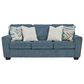 Ashley 7-Piece Living Room Set in Blue, , large
