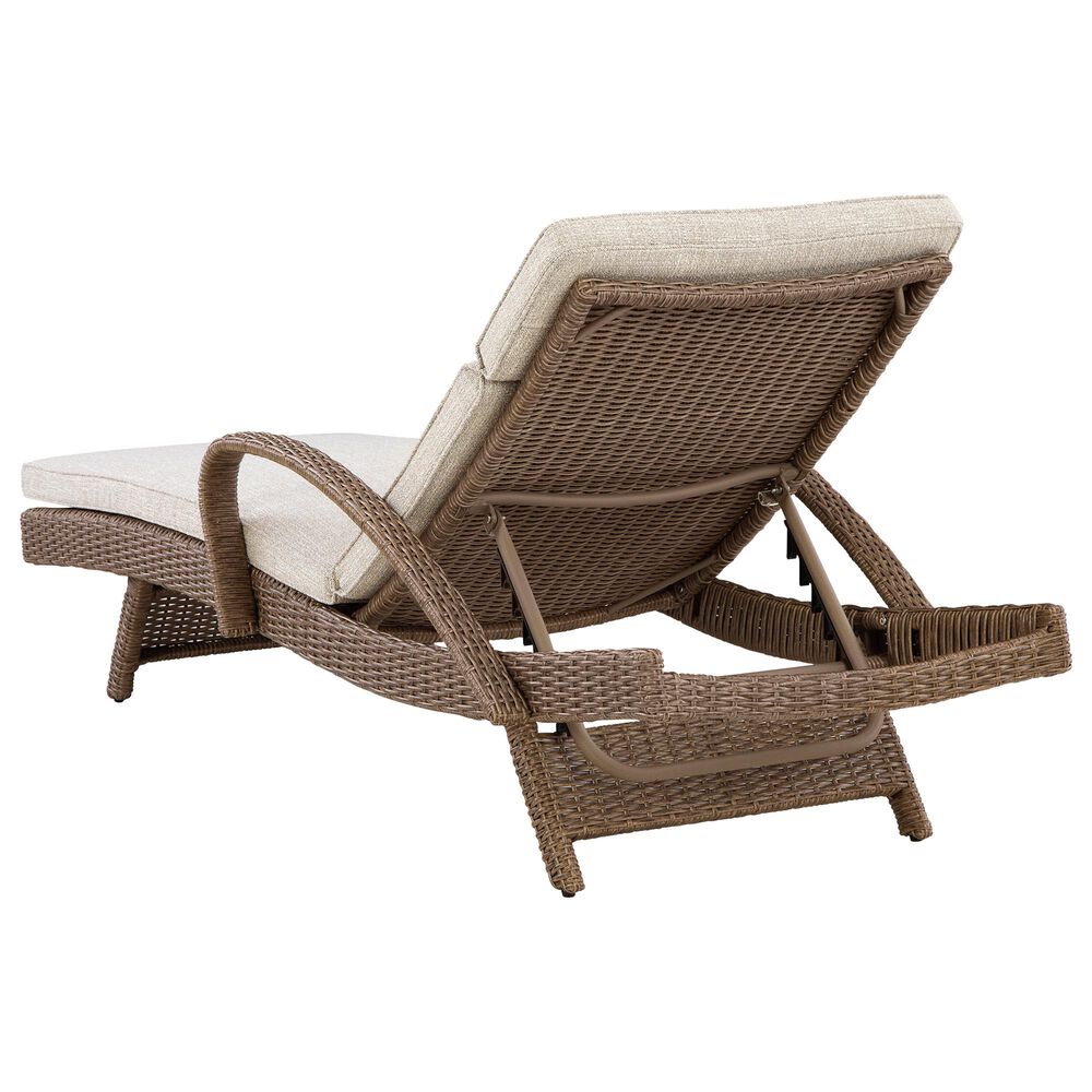 Ashley Laguna Heights Patio Chaise Lounge with Cushion in Beige, , large
