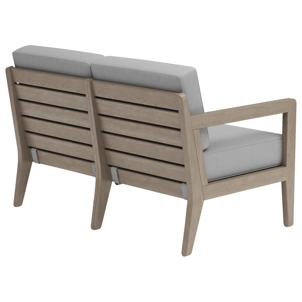Homestyles Sustain 4-Piece Patio Conversation Set with Loveseat in Stain Brown, , large