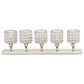 Maple and Jade 21" x 6" Hurricane Lamp in Gloss Silver, , large