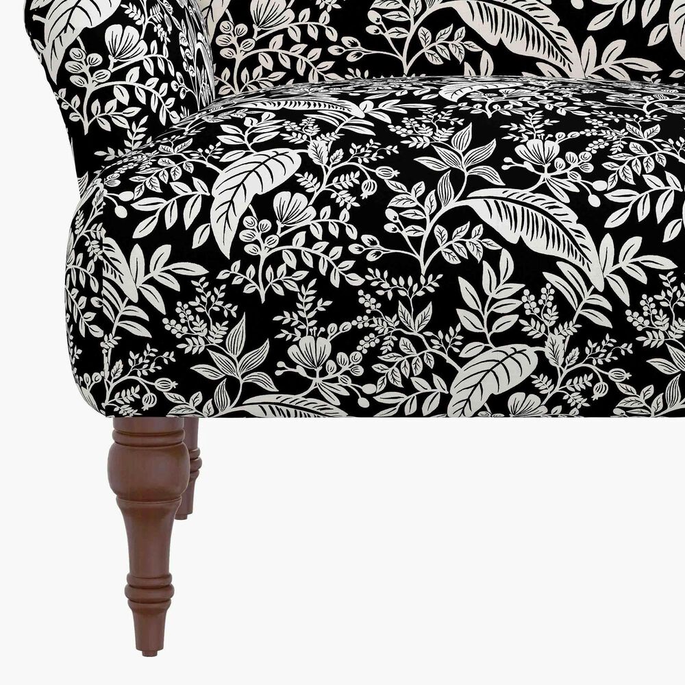Rifle Paper Co Crafted by Cloth and Company Bristol Chair in Canopy Black/Cream, , large