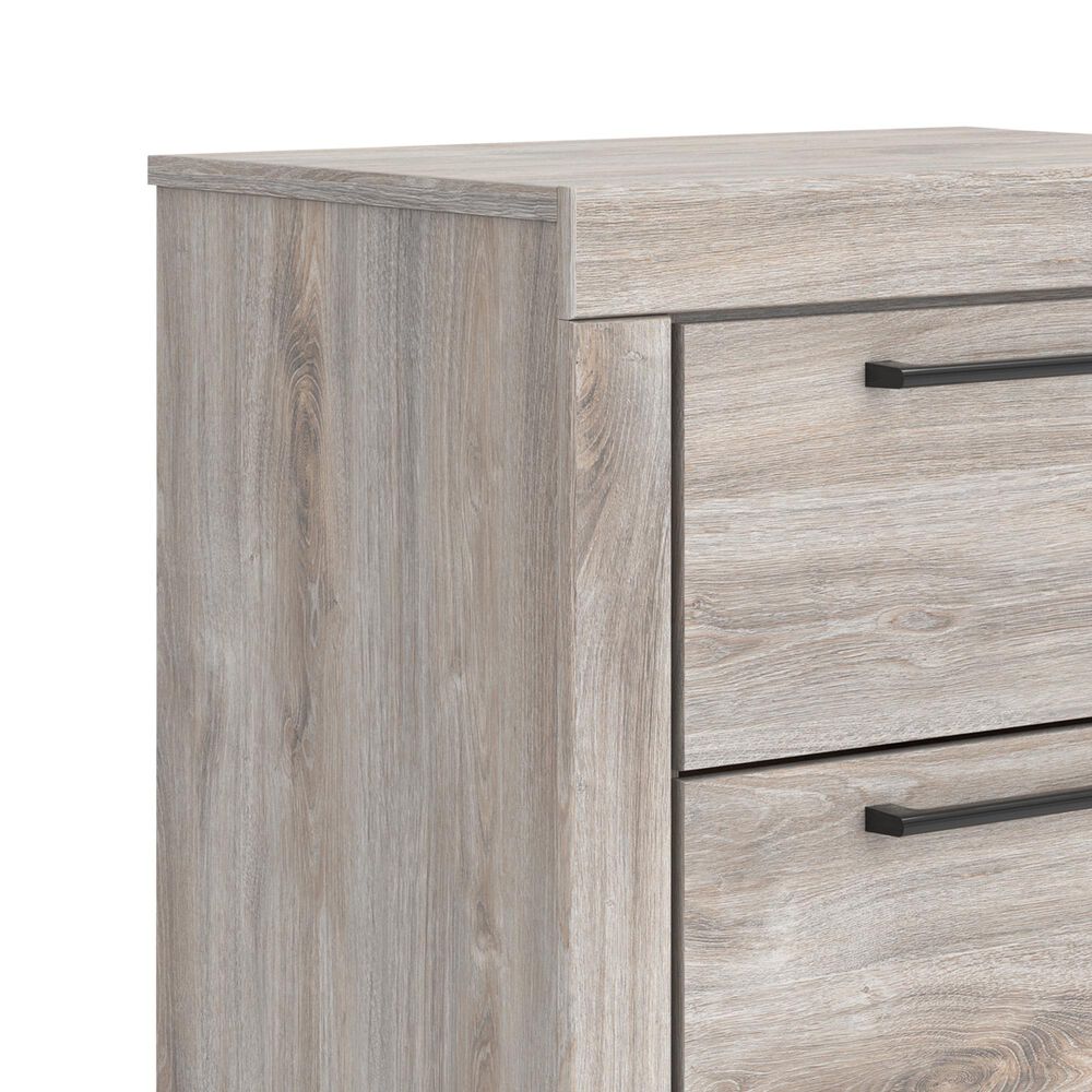 Ashley Broachmyn Twin Bed with Nightstand in Light Gray, , large