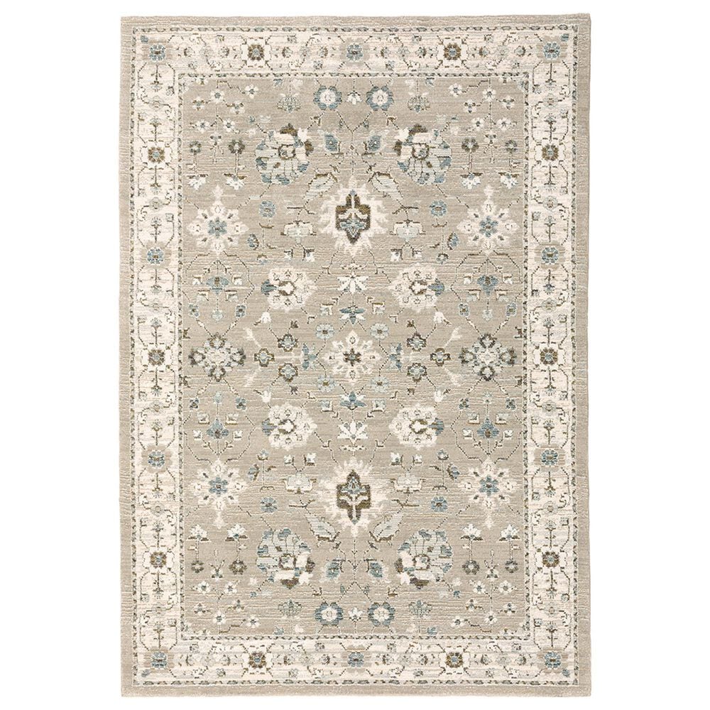 Oriental Weavers Andorra Floral 8930L 8"6" x 11"7" Beige Area Rug, , large