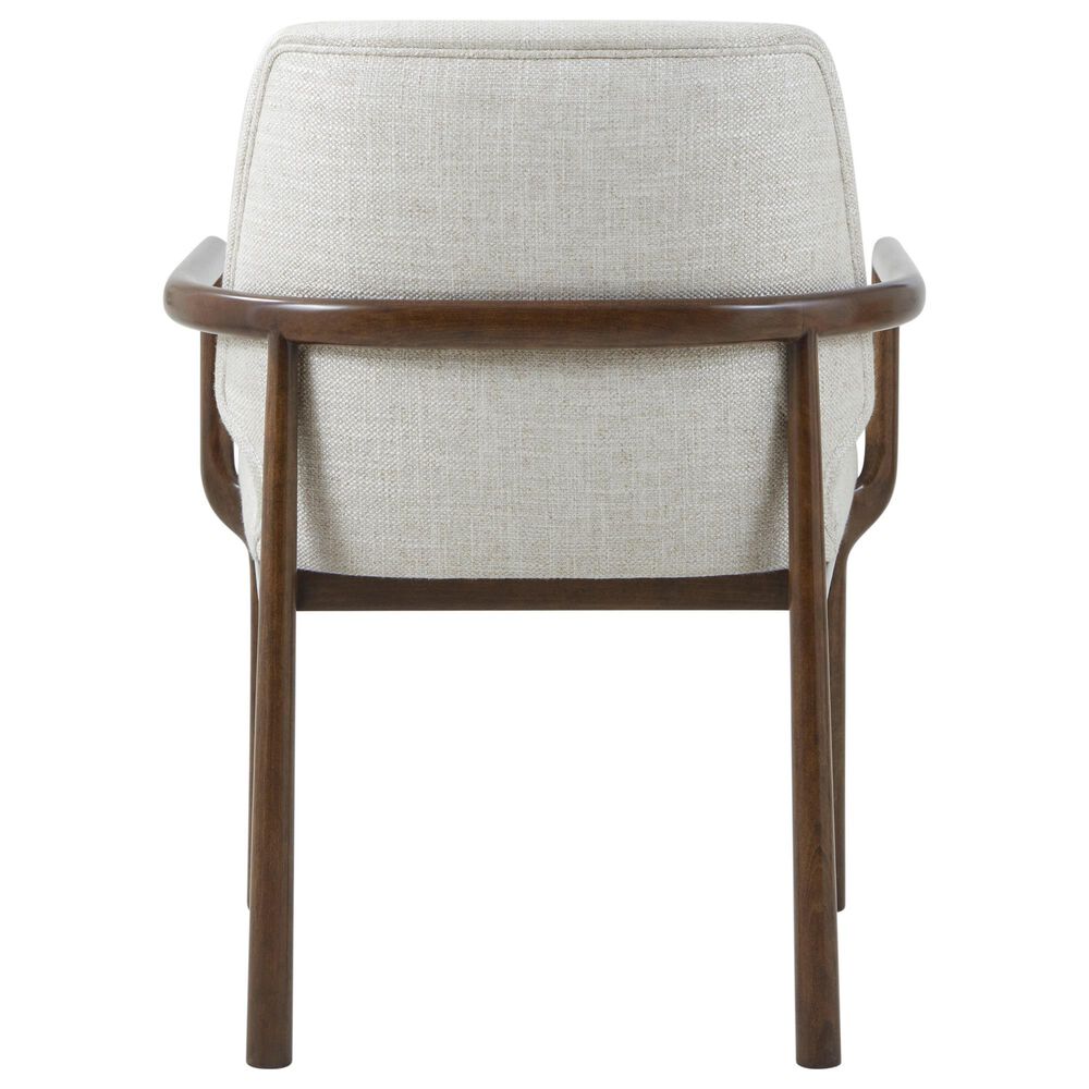 Theodore Alexander Kesden Arm Chair with Halo Upholstered in Pyramid Brown, , large