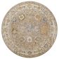 Surya Reina Tan, Light Brown, Light Gray, Cream, Denim, Mustard and Olive 7"10" Round Area Rug, , large