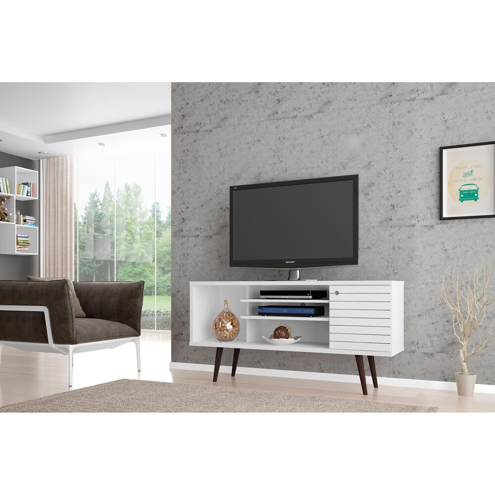 Dayton Liberty 53.14" TV Stand in White | Nebraska ...