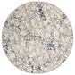 Radici USA Livigno Contemporary 7"10" Round Blue Area Rug, , large