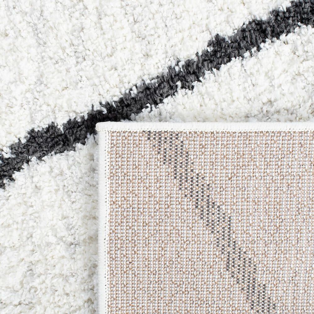 Safavieh August Shag 8&#39; x 10&#39; Ivory and Dark Grey Area Rug, , large
