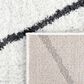 Safavieh August Shag 8" x 10" Ivory and Dark Grey Area Rug, , large